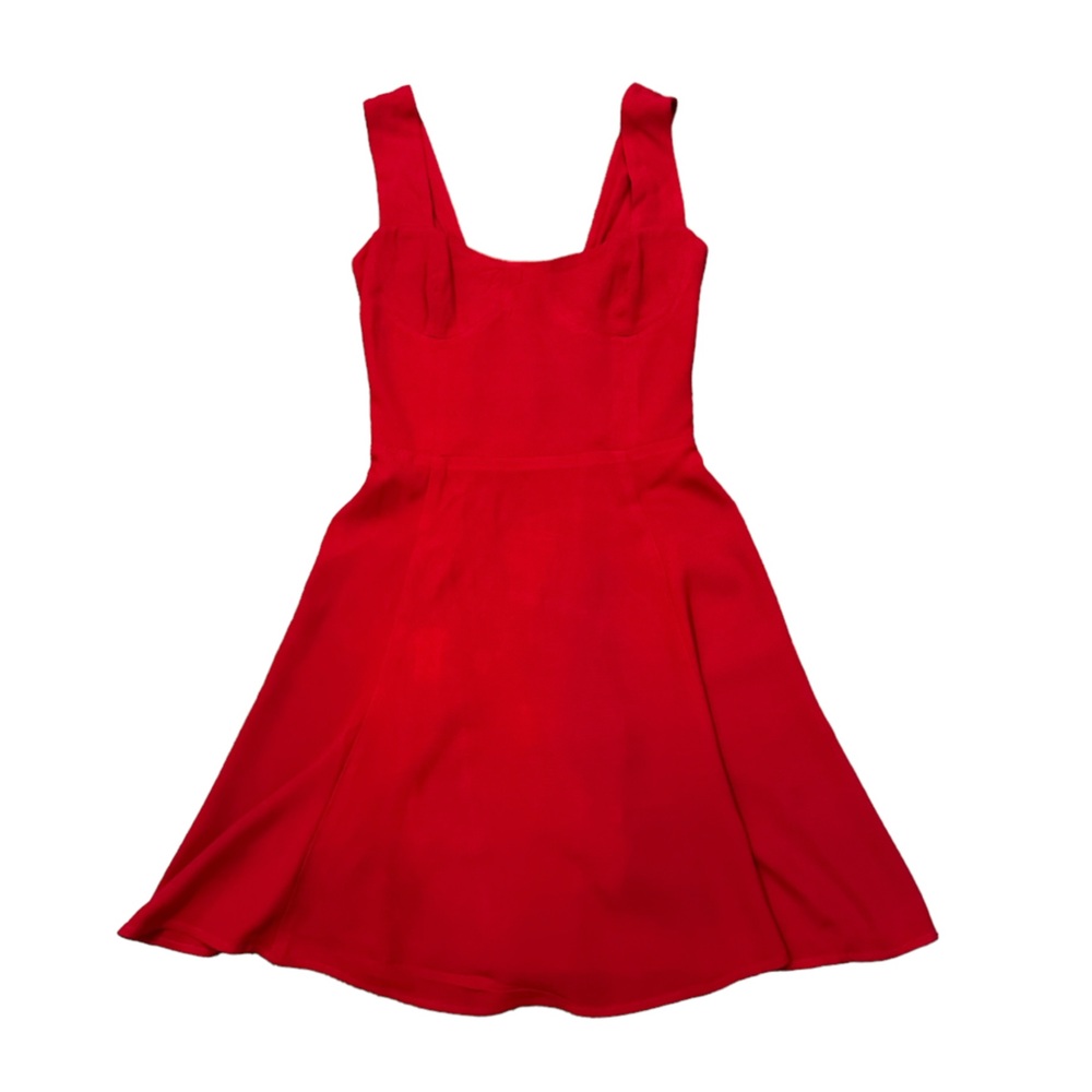 Reformation | Cherry Red Holden Mini Dress Size 4 Retail $218